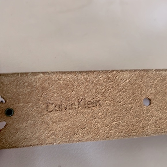 Calvin Klein Vintage Studded 90s Belt Rodeo Leather Cowgirl Tan Boho Medium main image 8